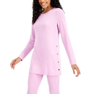 ID Ideology Women S Side Snap Tunic Purple Size Large